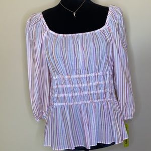 Gianni Bini Off Shoulder Peplum Top- P-34